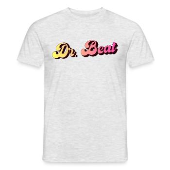 Dr. Beat Music Musik DJ Dancefloor Fun Geschenk - Männer T-Shirt - Grau meliert - Vorne - AI Model Male 178 dark (178cm)