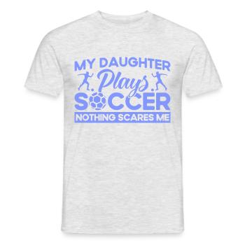 Mutter Sportfan Fußball Geschenk - Männer T-Shirt - Grau meliert - Vorne - AI Model Male 178 dark (178cm)