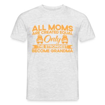 Nur die Stärksten Mutter & Großmutter Geschenk - Männer T-Shirt - Grau meliert - Vorne - AI Model Male 178 dark (178cm)
