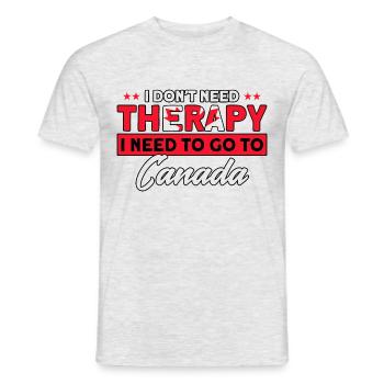 Drapeau canadien Cadeau racines canadiennes - T-shirt homme - gris chiné - Devant - AI Model Male 178 dark (178cm)