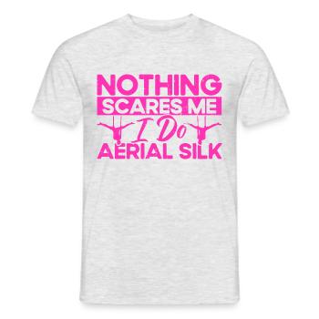 Aerial Yoga Aerial Acrobats Aerial Yoga Gymnasts - Men's T-Shirt - heather grey - Front - AI Model Male 178 dark (178cm)