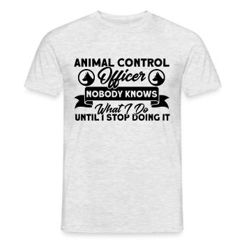 Animal inspector strays catch gift - Men's T-Shirt - heather grey - Front - AI Model Male 178 dark (178cm)