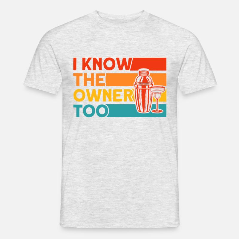 Bartender Waiter Service Gift - Men's T-Shirt - heather grey
