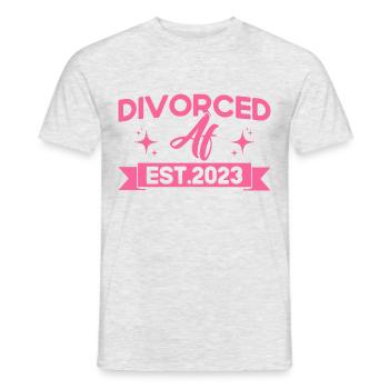 Geschiedene Ex Partner Geschieden Geschenk - Männer T-Shirt - Grau meliert - Vorne - AI Model Male 178 dark (178cm)