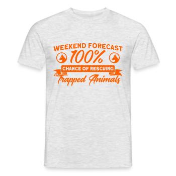 Animal inspector strays catch gift - Men's T-Shirt - heather grey - Front - AI Model Male 178 dark (178cm)