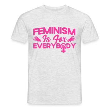 Rechte der Frauen Feministisch Ermächtigung Gesche - Männer T-Shirt - Grau meliert - Vorne - AI Model Male 178 dark (178cm)