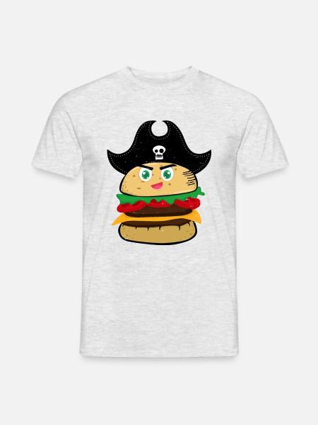 hamburger - Men's T-Shirt - heather grey