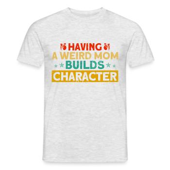 Irony Sarcastic Black Humor Gift - Men's T-Shirt - heather grey - Front - AI Model Male 178 dark (178cm)