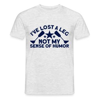 My sense of humor Amputee gift - Men's T-Shirt - heather grey - Front - AI Model Male 178 dark (178cm)