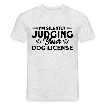 Animal inspector strays catch gift - Men's T-Shirt - heather grey - Front - AI Model Male 178 dark (178cm)