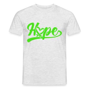Sensibilisation à la santé mentale Grüne Schlei - T-shirt homme - gris chiné - Devant - AI Model Male 178 dark (178cm)