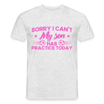 Football Football Mama Mother Gift - T-shirt homme - gris chiné - Devant - AI Model Male 178 dark (178cm)