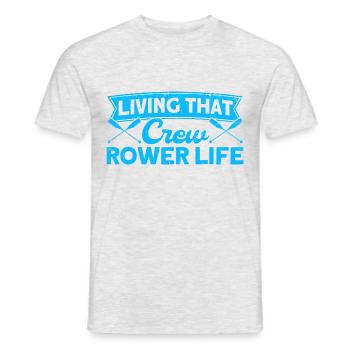 Rowing Team Rower Rower Gift - Men's T-Shirt - heather grey - Front - AI Model Male 178 dark (178cm)