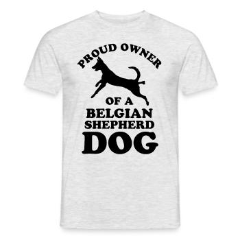 Belgian Shepherd Dog 2 - T-shirt homme - gris chiné - Devant - AI Model Male 178 dark (178cm)