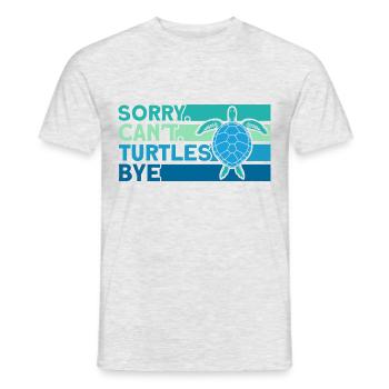Turtle Sea turtles Turtles Liebha - Men's T-Shirt - heather grey - Front - AI Model Male 178 dark (178cm)
