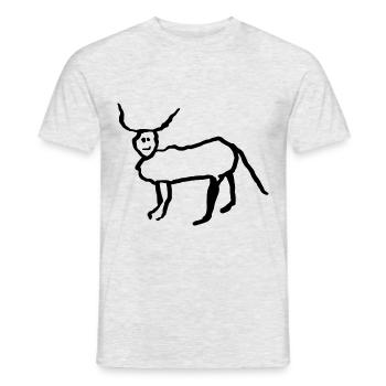 kleiner Sittich des Kuckucks françois verwirrt T-Shirt - Männer T-Shirt - Grau meliert - Vorne - AI Model Male 178 dark (178cm)