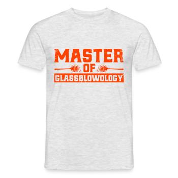 Glasarbeiter Glasblasen Glasbläser Geschenk - Männer T-Shirt - Grau meliert - Vorne - AI Model Male 178 dark (178cm)