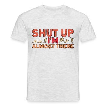 Half Marathon Running Jogging Gift - Men's T-Shirt - heather grey - Front - AI Model Male 178 dark (178cm)