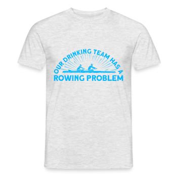 Rameurs Aviron Équipe Aviron Cadeau - T-shirt homme - gris chiné - Devant - AI Model Male 178 dark (178cm)