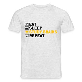 Neurobiology Neuroscientist Gift - Men's T-Shirt - heather grey - Front - AI Model Male 178 dark (178cm)