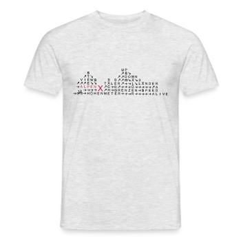 alpencross - Männer T-Shirt - Grau meliert - Vorne - AI Model Male 178 dark (178cm)