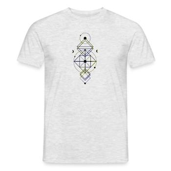 Shaman Symbol T-Shirt / Totem Symbol - Men's T-Shirt - heather grey - Front - AI Model Male 178 dark (178cm)