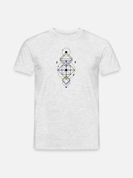 Shaman Symbol T-Shirt / Totemsymbol - Männer T-Shirt - Grau meliert