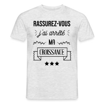grande taille humoristique - T-shirt homme - gris chiné - Devant - AI Model Male 178 dark (178cm)