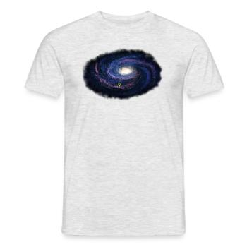 Galaxie - Violett - Männer T-Shirt - Grau meliert - Vorne - AI Model Male 178 dark (178cm)