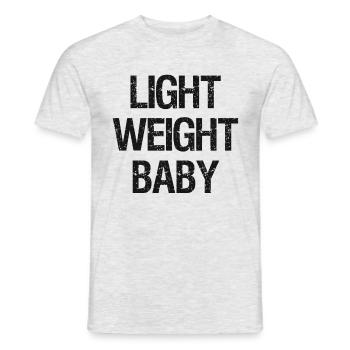 Light Weight Baby - Bodybuilding Training Gym - Men's T-Shirt - heather grey - Front - AI Model Male 178 dark (178cm)