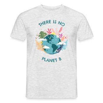 Es gibt keinen Planet B There is no Planet B - Männer T-Shirt - Grau meliert - Vorne - AI Model Male 178 dark (178cm)