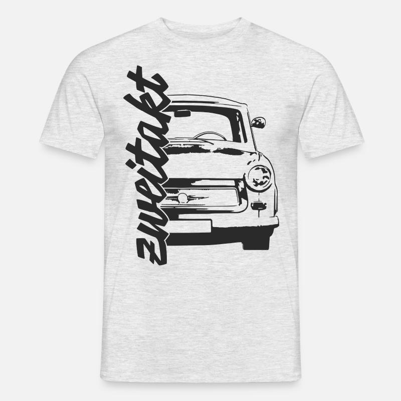 zweitakt - Männer T-Shirt - Grau meliert