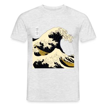 Bateau de surfeur - T-shirt homme - gris chiné - Devant - AI Model Male 178 dark (178cm)