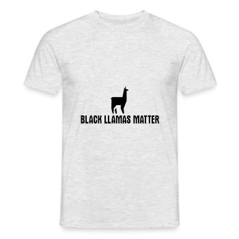 Llama lama alpaca - Men's T-Shirt - heather grey - Front - AI Model Male 178 dark (178cm)