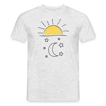 Sun Moon Star Festival - Men's T-Shirt - heather grey - Front - AI Model Male 178 dark (178cm)