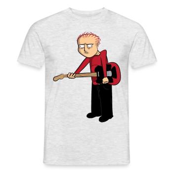 Guitar Dude - Männer T-Shirt - Grau meliert - Vorne - AI Model Male 178 dark (178cm)