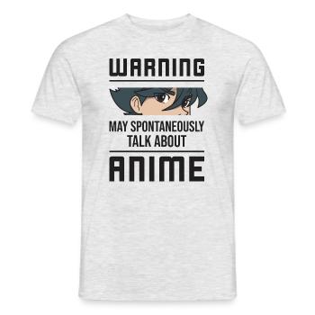 Anime manga disant cadeau - T-shirt homme - gris chiné - Devant - AI Model Male 178 dark (178cm)
