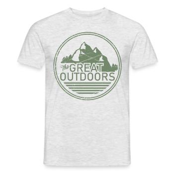 Montagnes grimpeurs grimper cadeau Alpen Berg Sport - T-shirt homme - gris chiné - Devant - AI Model Male 178 dark (178cm)
