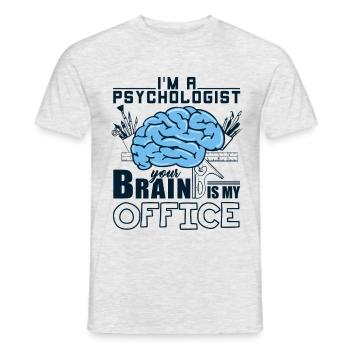 Psychologe - Männer T-Shirt - Grau meliert - Vorne - AI Model Male 178 dark (178cm)