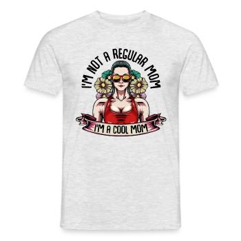 Je ne suis pas une maman ordinaire Je suis une maman cool - T-shirt homme - gris chiné - Devant - AI Model Male 178 dark (178cm)