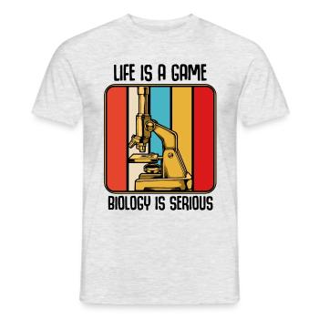 biologist - Men's T-Shirt - heather grey - Front - AI Model Male 178 dark (178cm)
