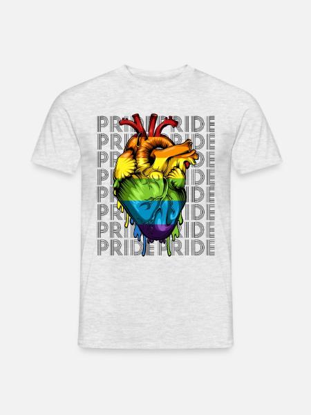 LGBT - Männer T-Shirt - Grau meliert