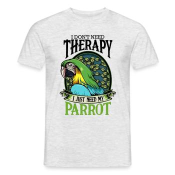 parrot - Men's T-Shirt - heather grey - Front - AI Model Male 178 dark (178cm)