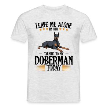 Dobermann - T-shirt homme - gris chiné - Devant - AI Model Male 178 dark (178cm)
