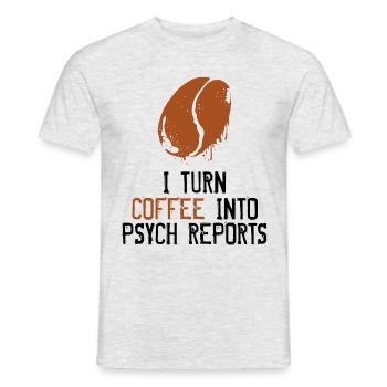 Psychologe - Männer T-Shirt - Grau meliert - Vorne - AI Model Male 178 dark (178cm)