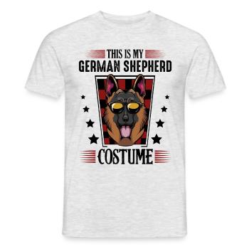 This Is My German Shepherd Costume Gift - Men's T-Shirt - heather grey - Front - AI Model Male 178 dark (178cm)