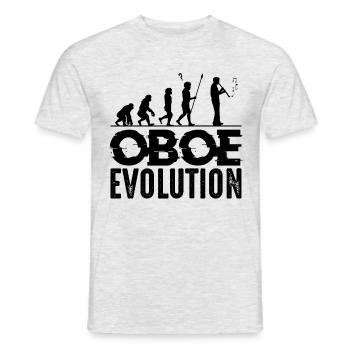 oboe - Men's T-Shirt - heather grey - Front - AI Model Male 178 dark (178cm)