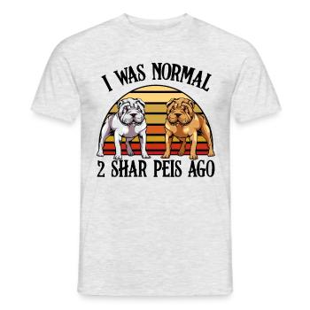 Shar Pei - Männer T-Shirt - Grau meliert - Vorne - AI Model Male 178 dark (178cm)