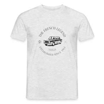  R8 GORDINI FRENCH CAR - T-shirt homme - gris chiné - Devant - AI Model Male 178 dark (178cm)