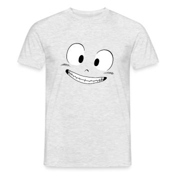 Happy - T-shirt homme - gris chiné - Devant - AI Model Male 178 dark (178cm)